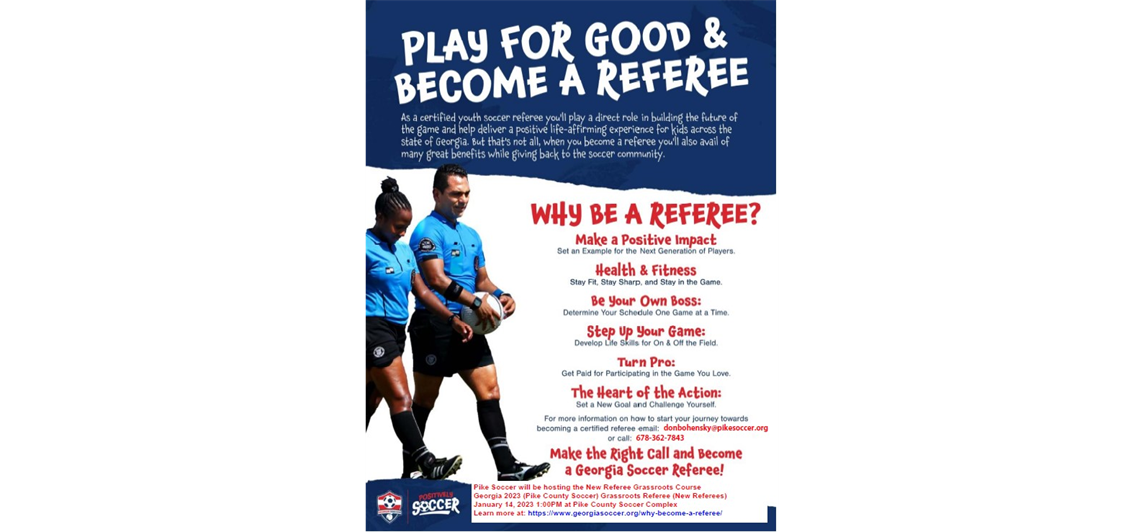 WE NEED REFEREES